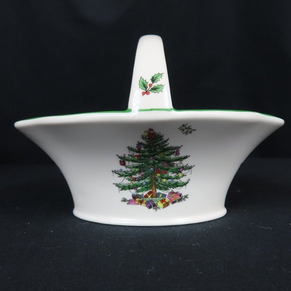 Spode Christmas Tree Candy Basket - Picture 6 of 10